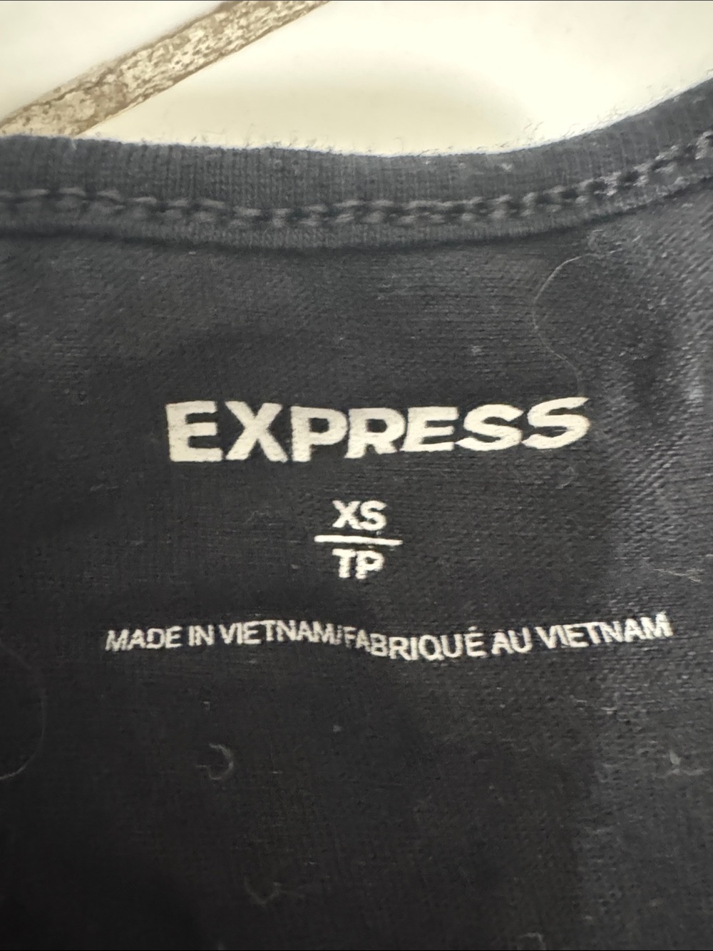 Express Black Ruffle Front Racerback Tank - Picture 2 of 5
